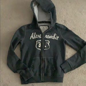 Abercrombie double zip sweater